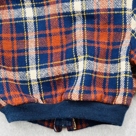 Billy The Kid Heavy Zip-Up Collared Boys Size 5Y Red Plaid Flannel Winter Jacket - Picture 8 of 11